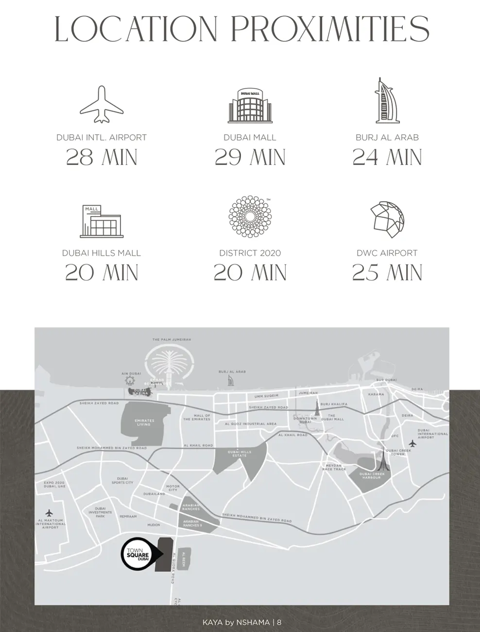 Kaya at Town Square location map