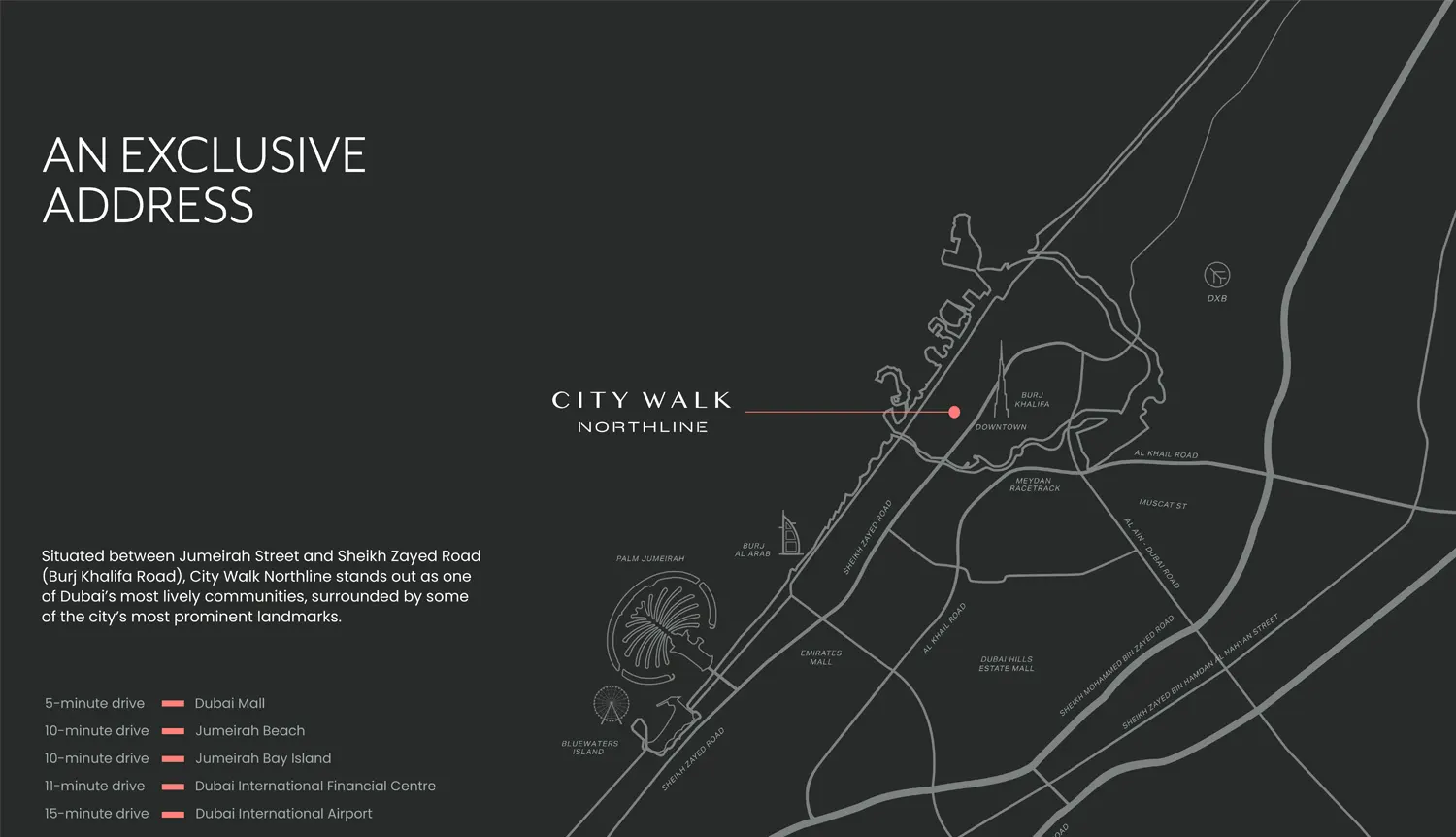 City Walk Northline location map