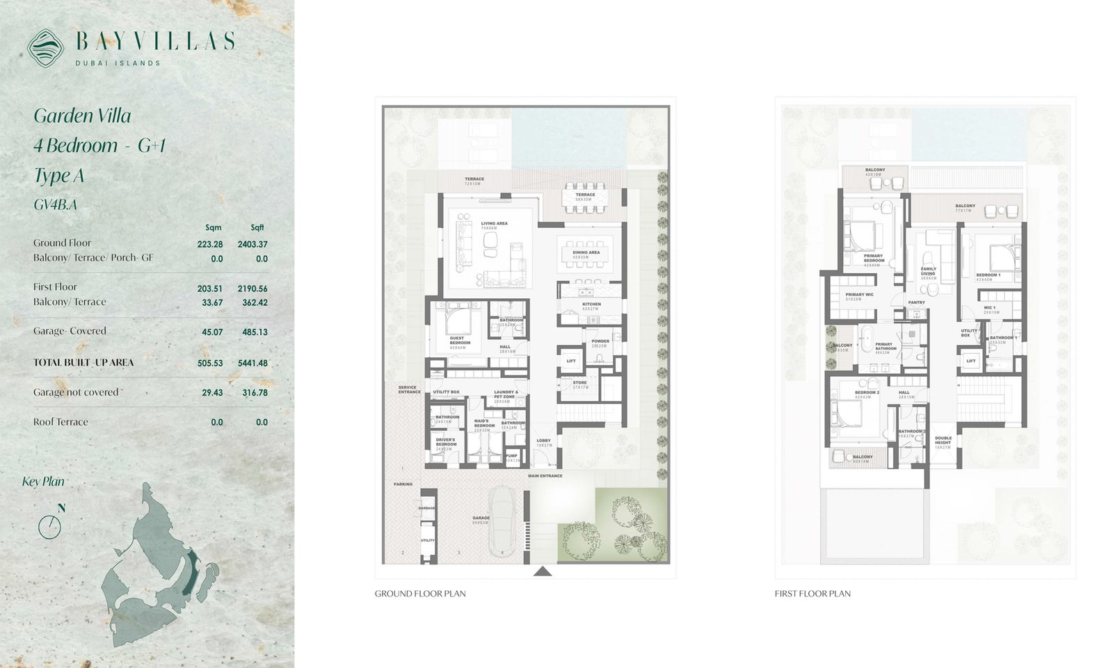 4 Bedrooms + Maid floor plan