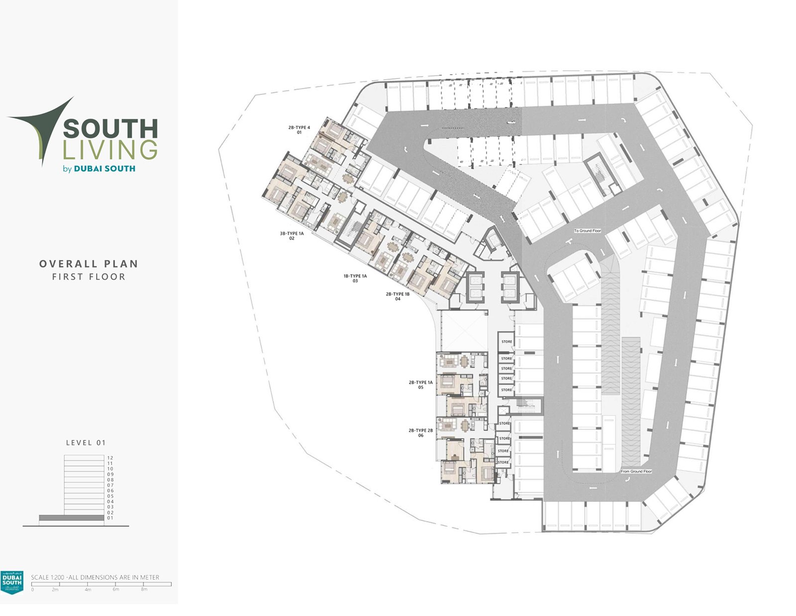 South Living floor plan