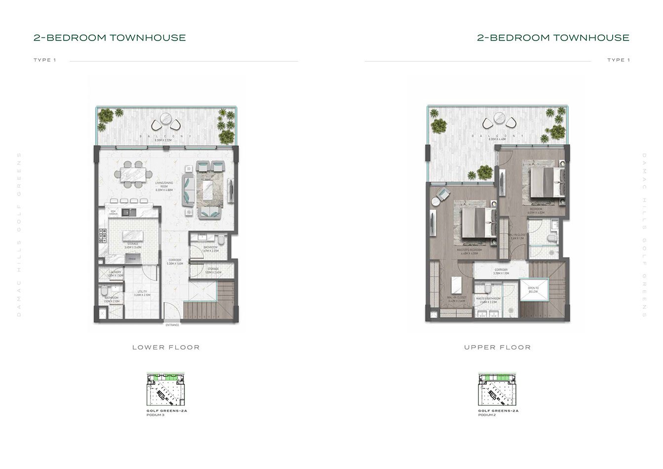 2 Bedroom floor plan
