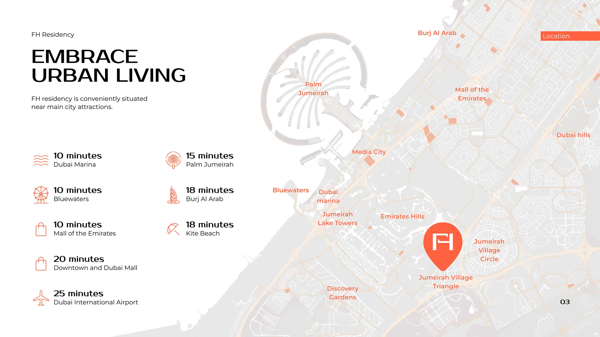 FH Residency at JVT location map