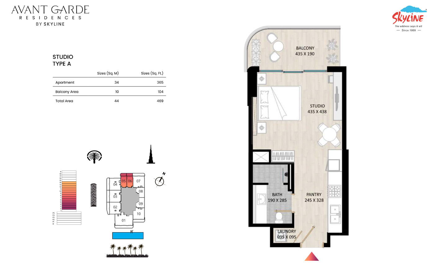 Studio floor plan
