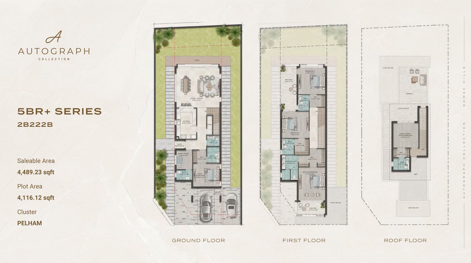 5 Bedrooms + Maid floor plan