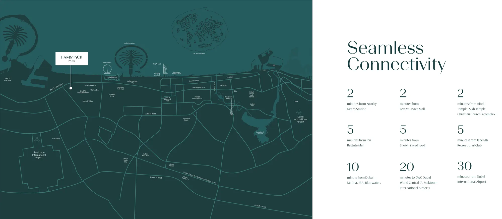 Hammock Park at Wasl Gate location map