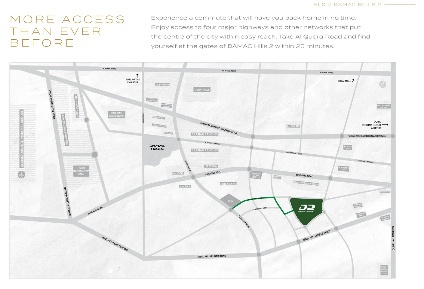 Elo 2 at Damac Hills 2 location map