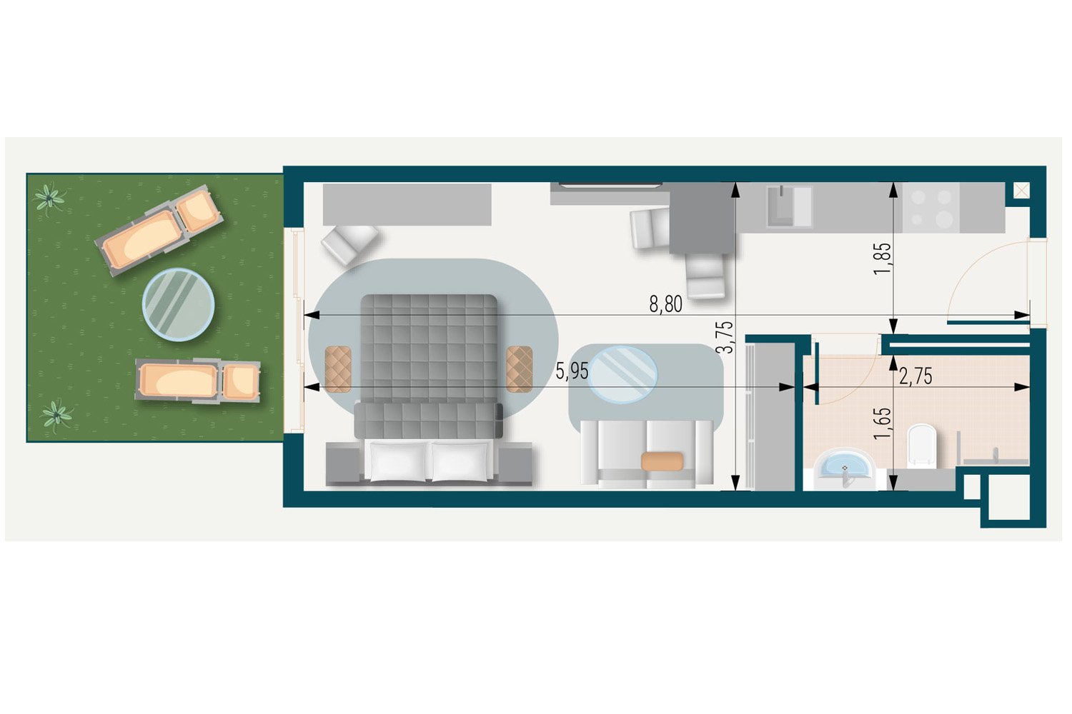Studio floor plan