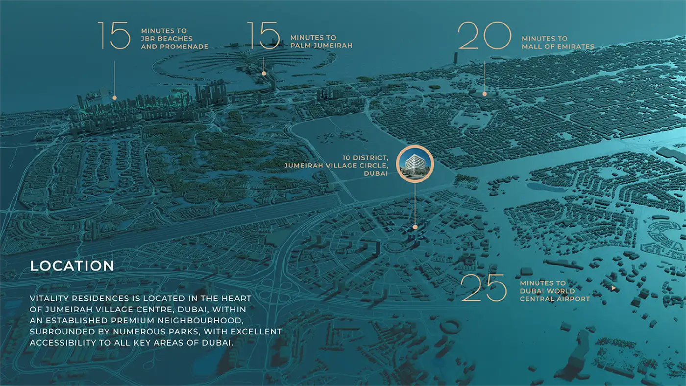 Vitality Residence at JVC location map