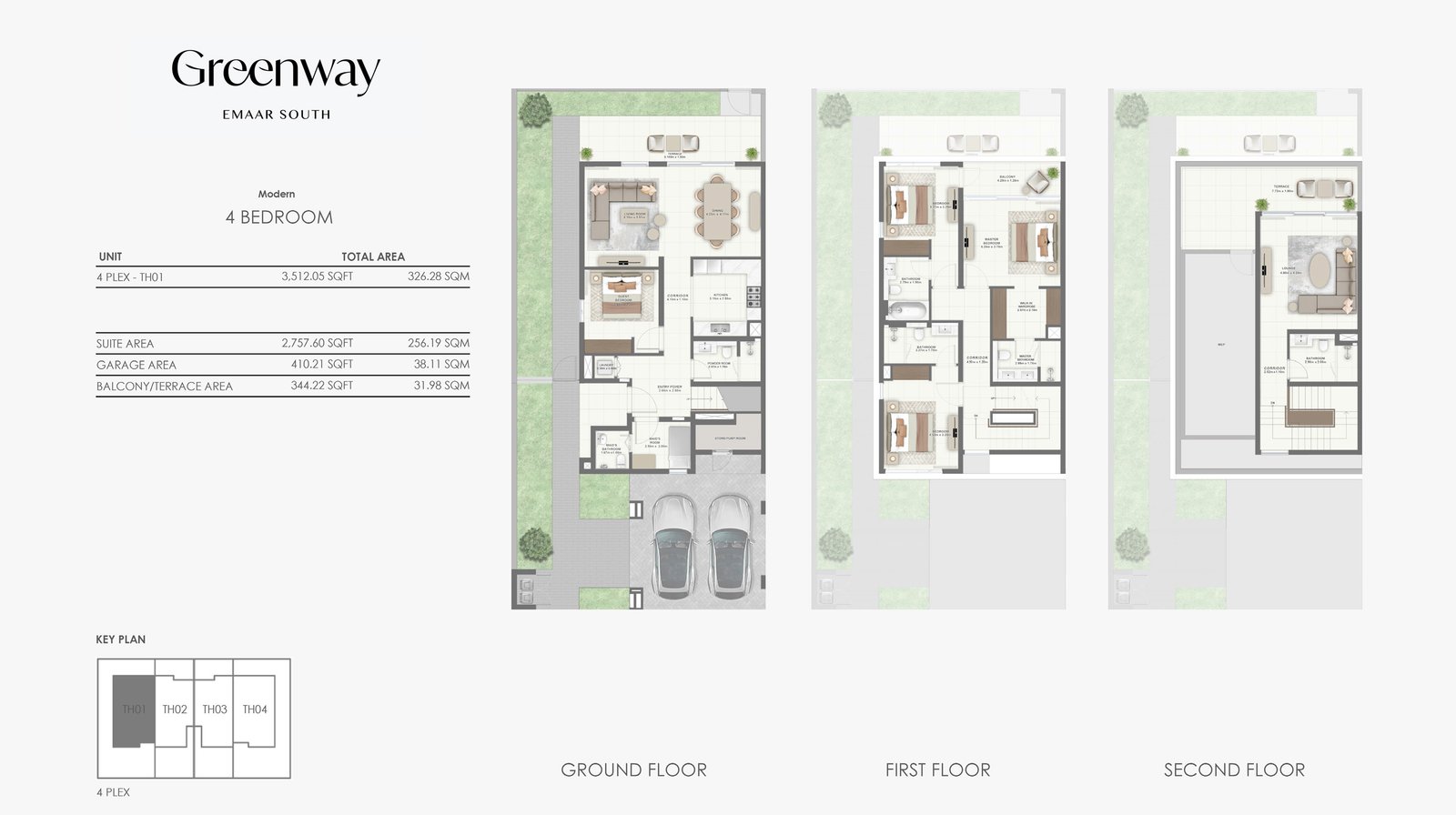 Greenway at Emaar South floor plan