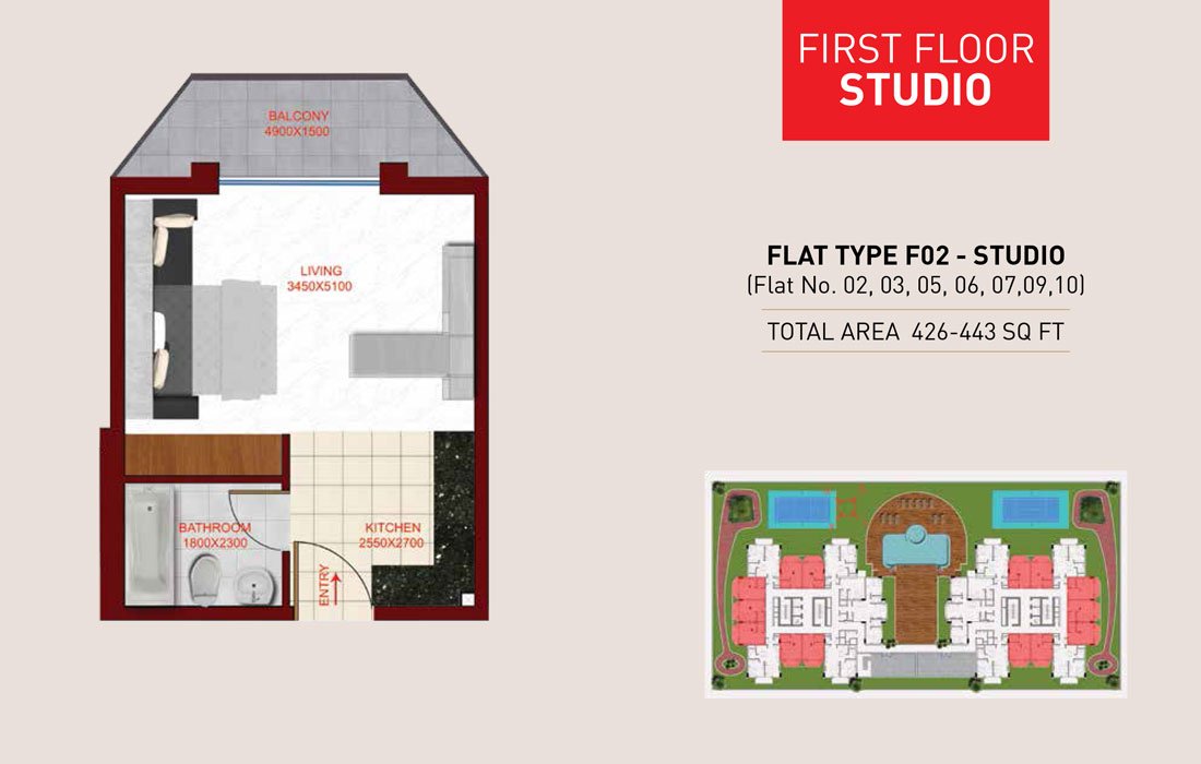 Studio floor plan