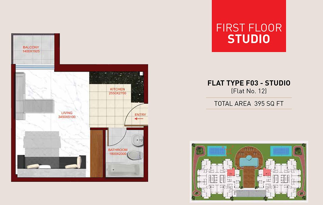 Studio floor plan