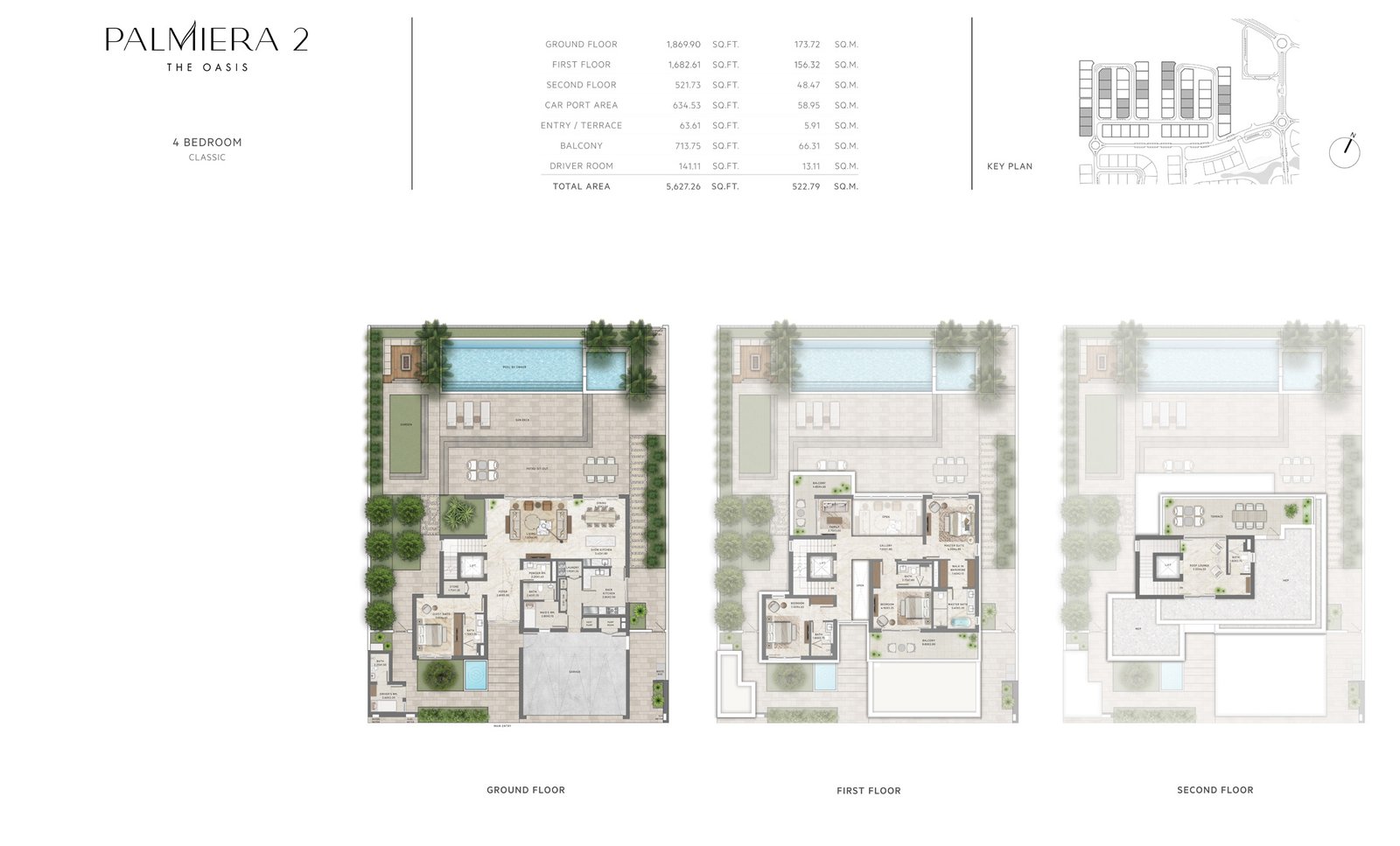 4 Bedrooms + Maid floor plan