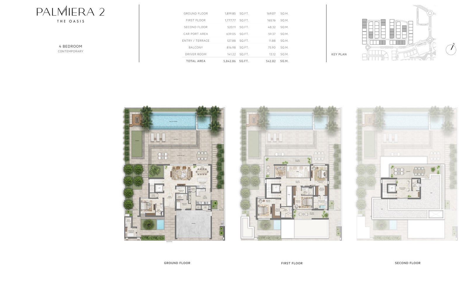 4 Bedrooms + Maid floor plan