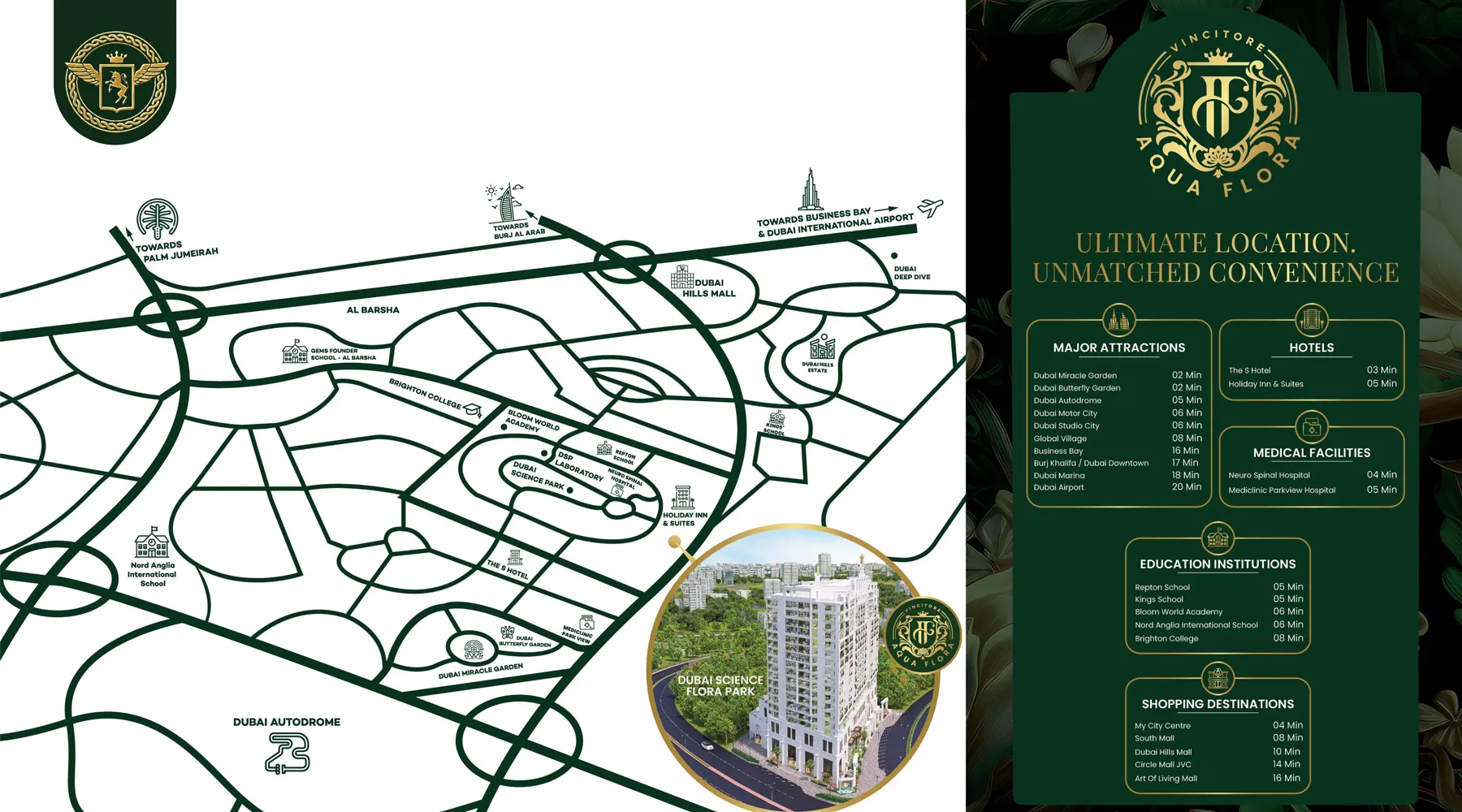 Vincitore Aqua Flora location map