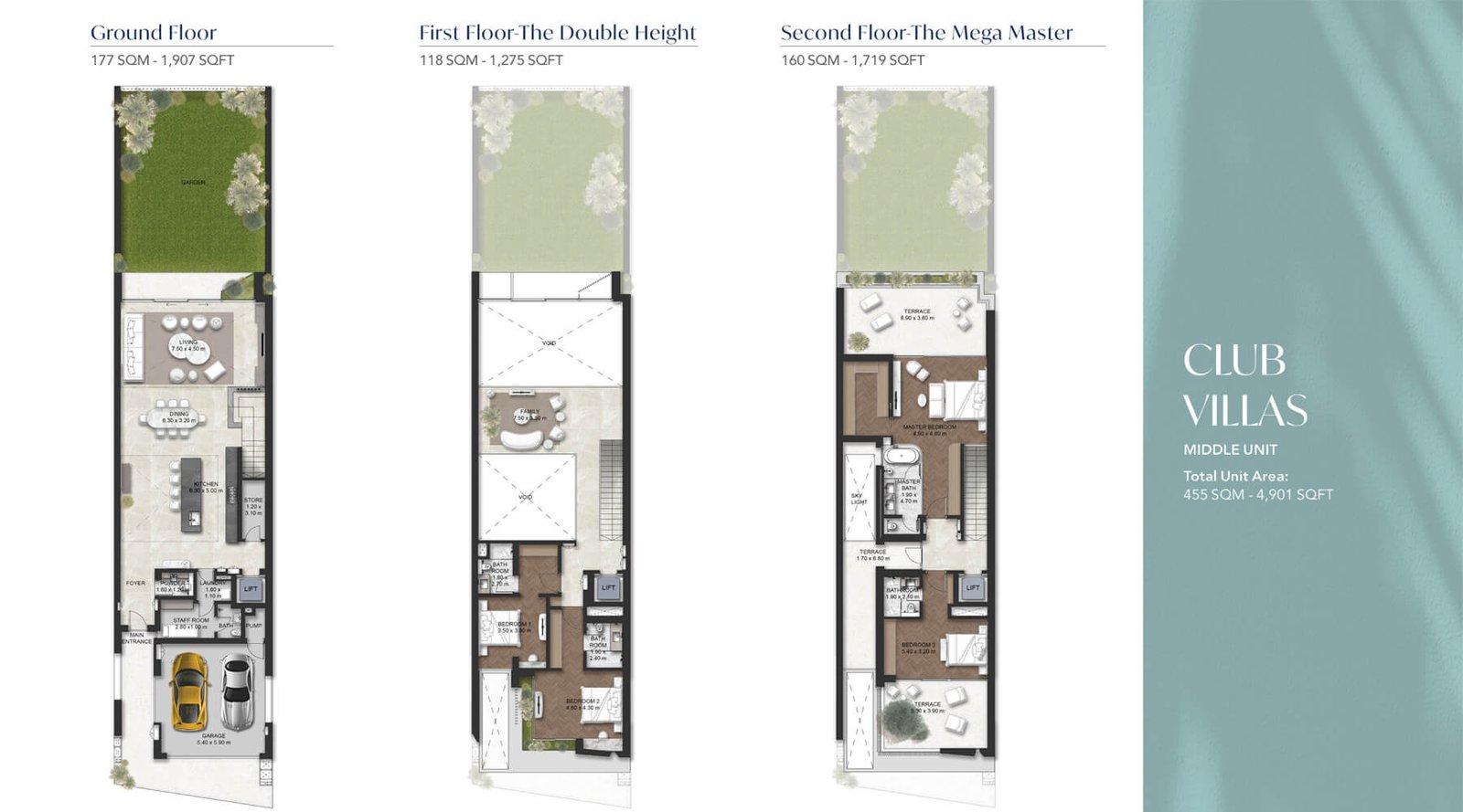 4 Bedrooms + Maid floor plan