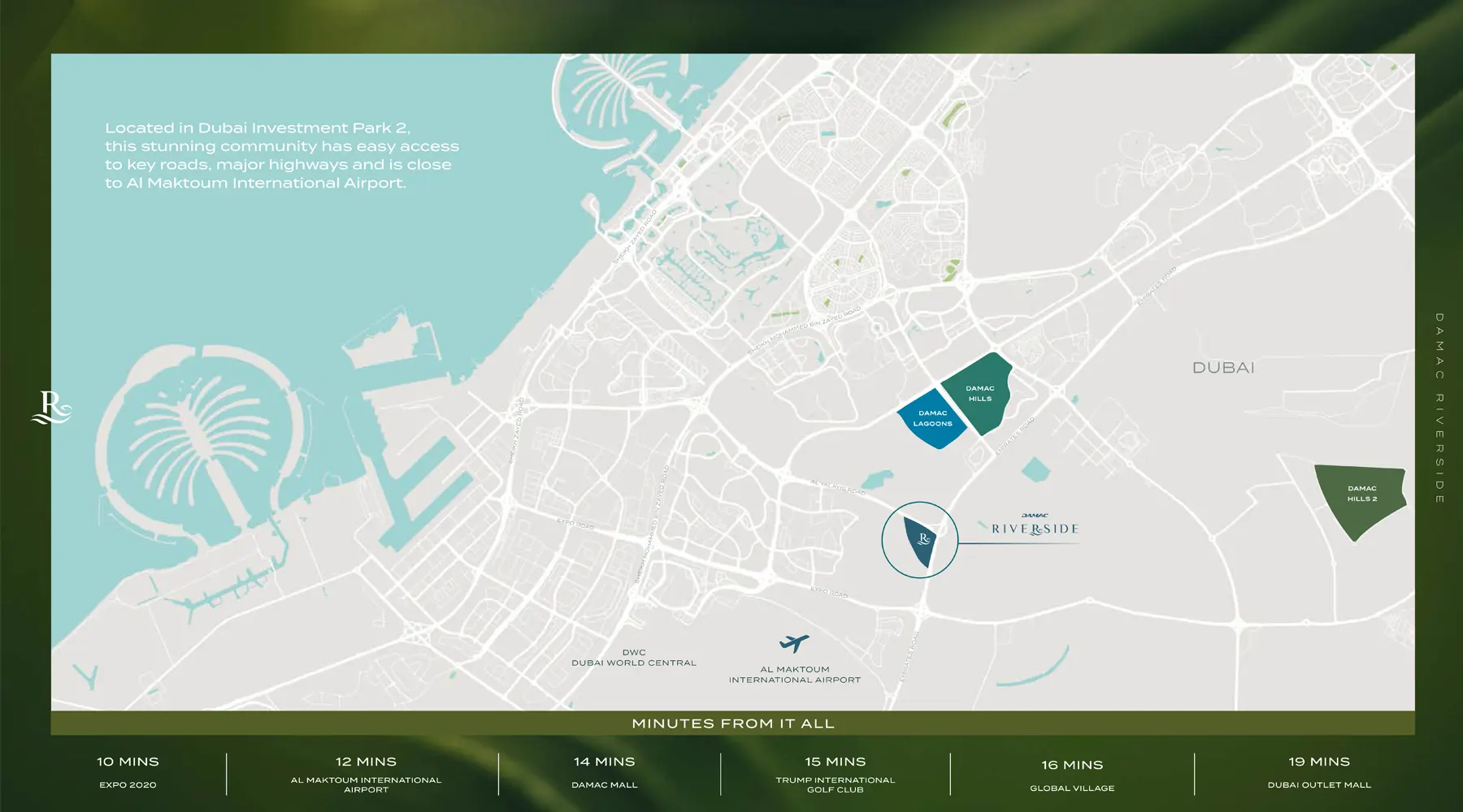 Damac Riverside location map