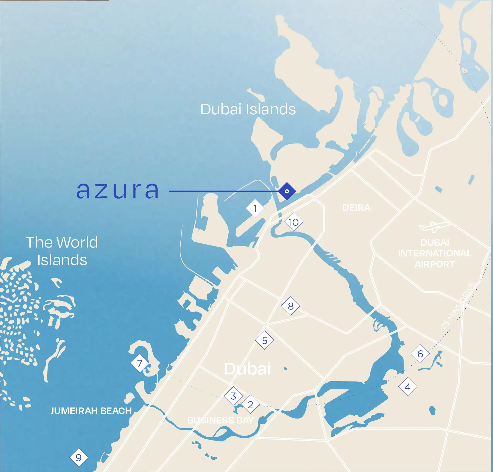 Azura Residences location map
