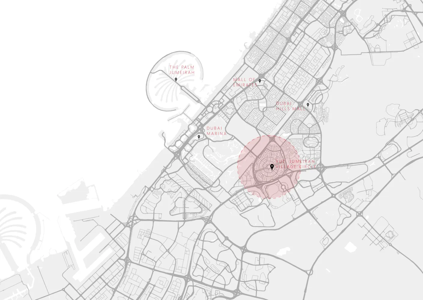Vue by Crystal Bay location map