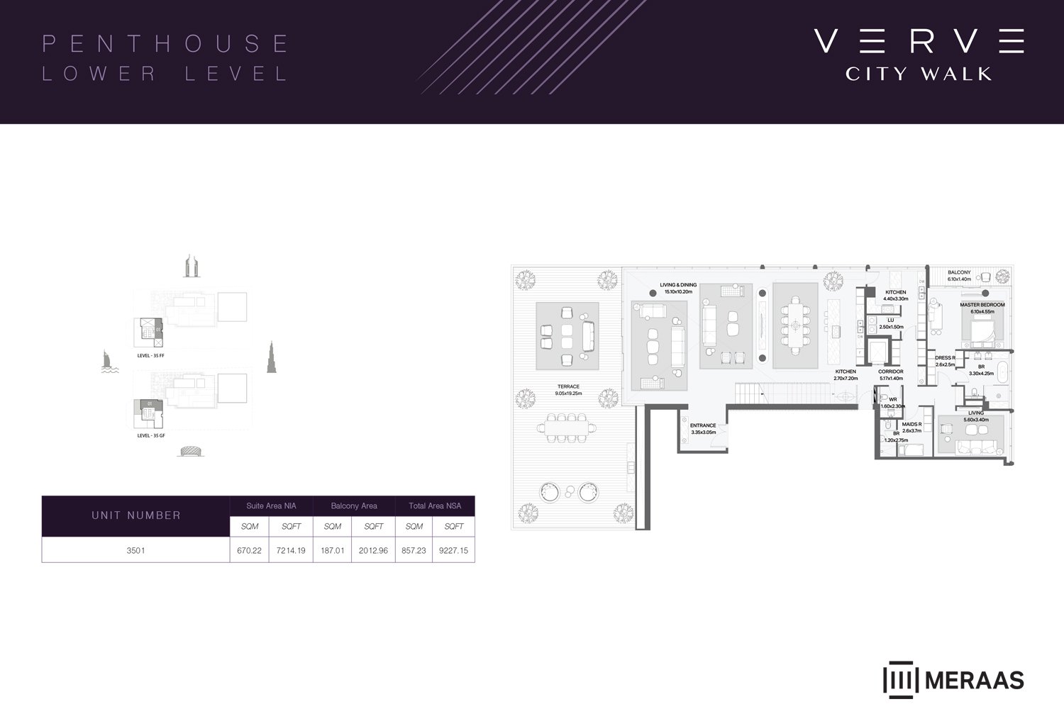 4 Bedrooms + Maid floor plan