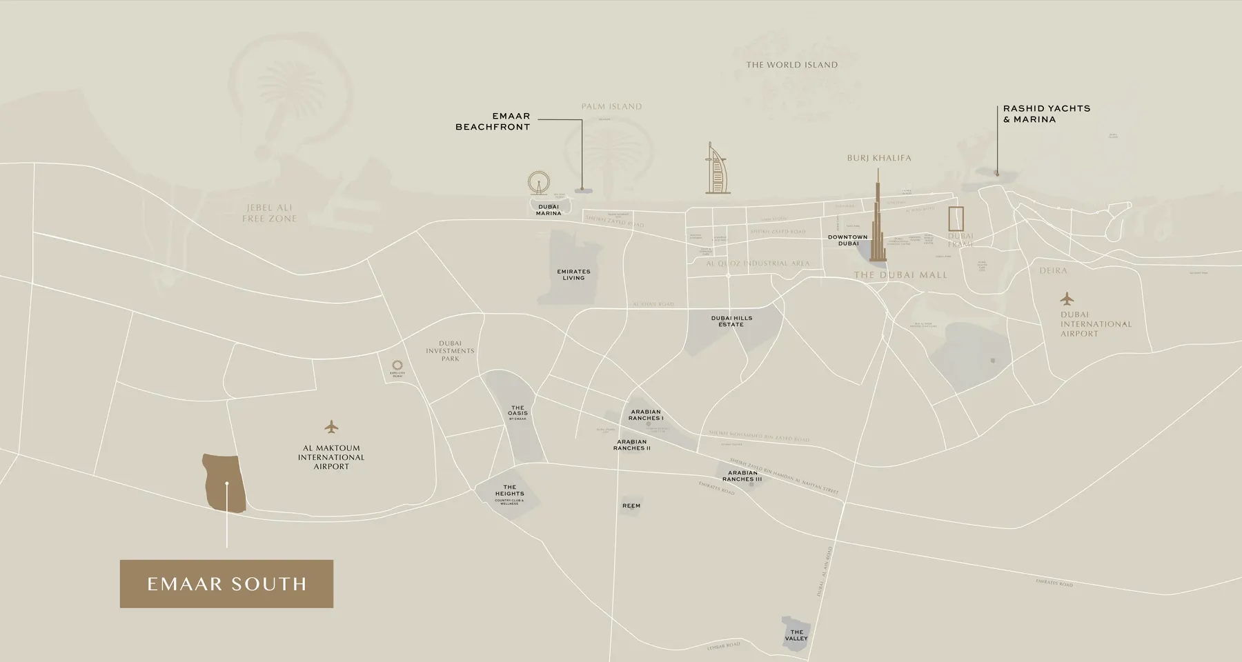 Greenway 2 at Emaar South location map