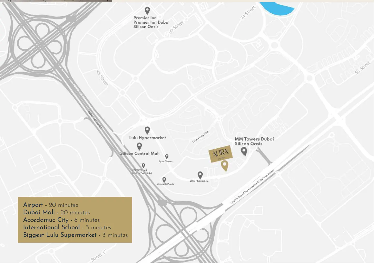 Aura Elegance location map