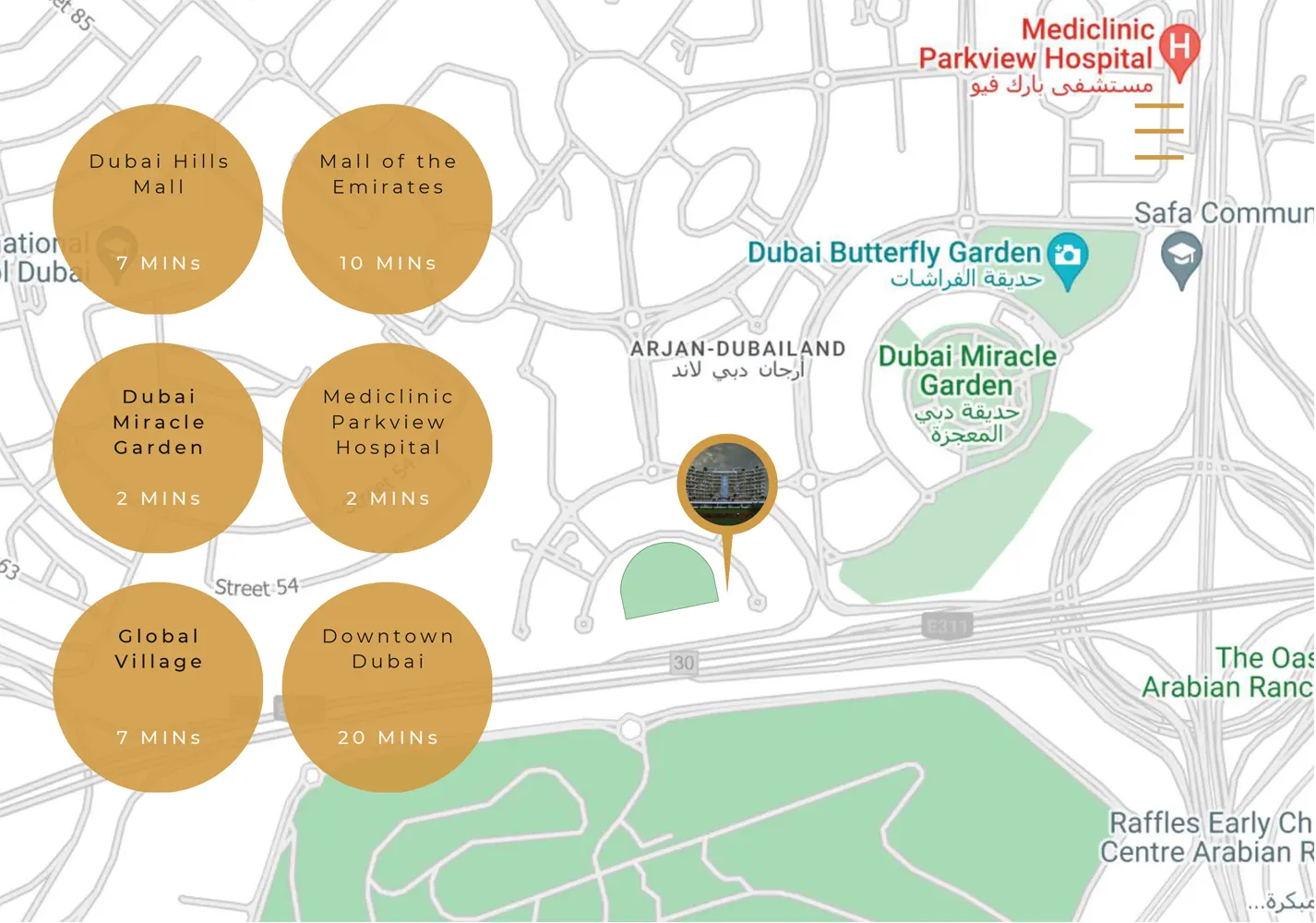 48 ParkSide at Arjan location map