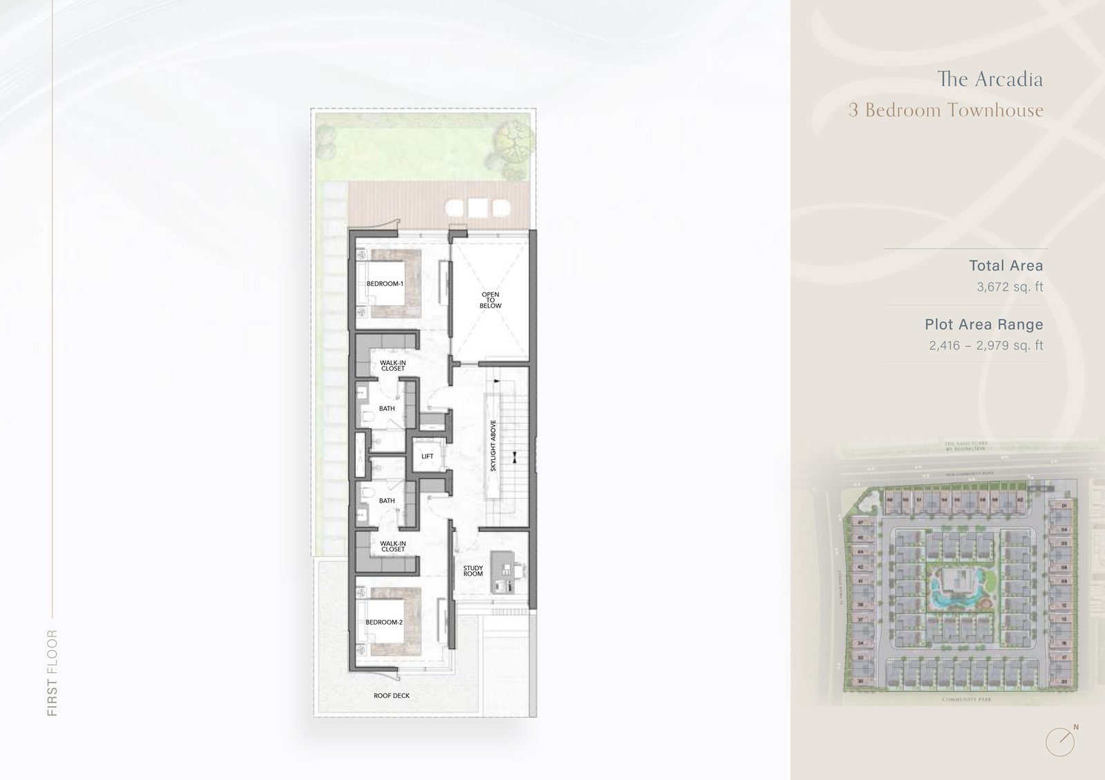 3 Bedrooms + Study floor plan
