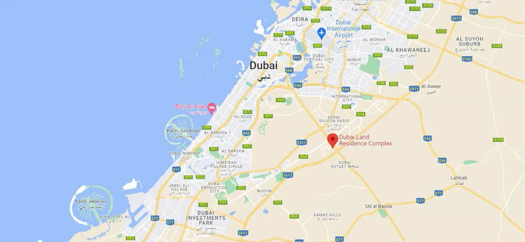AG 9INE at DLRC location map
