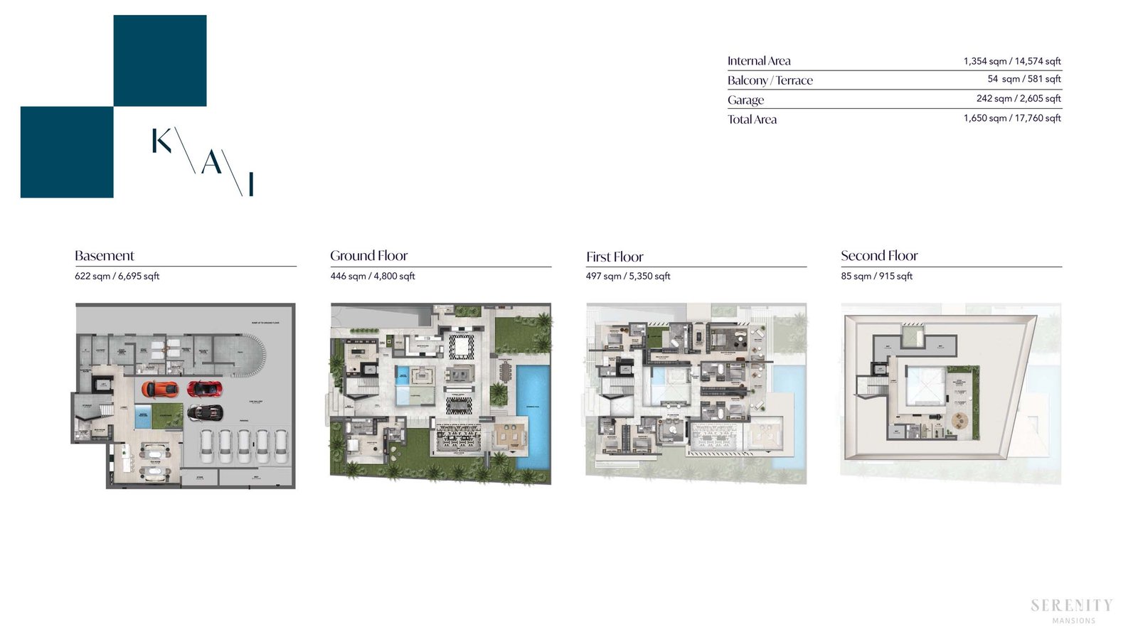 6 Bedrooms + Maid floor plan