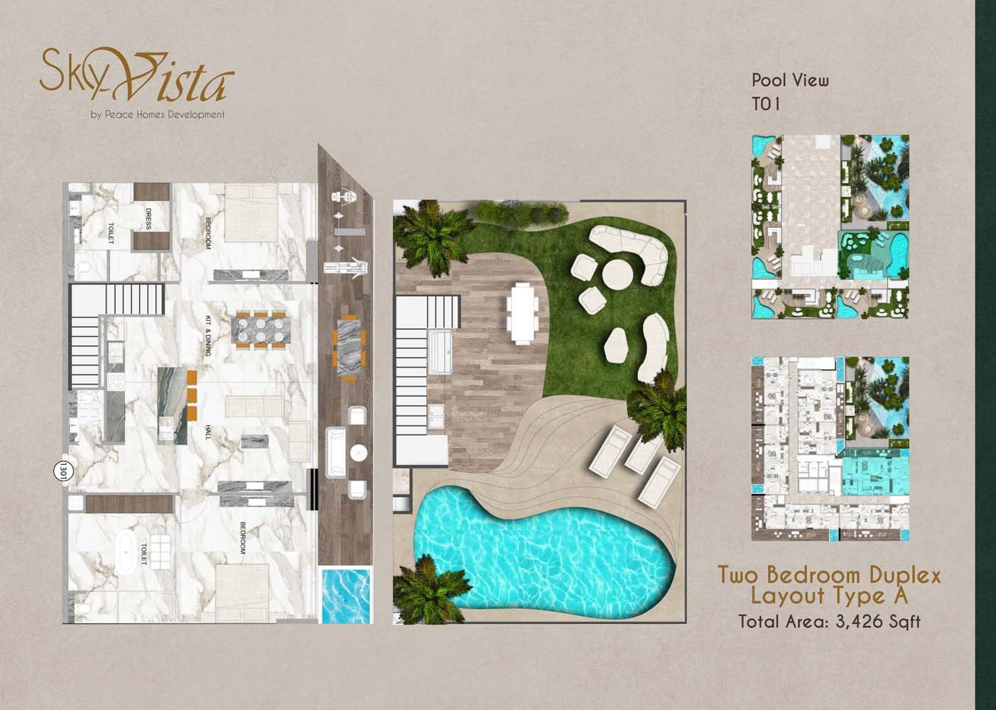 2 Bedroom floor plan