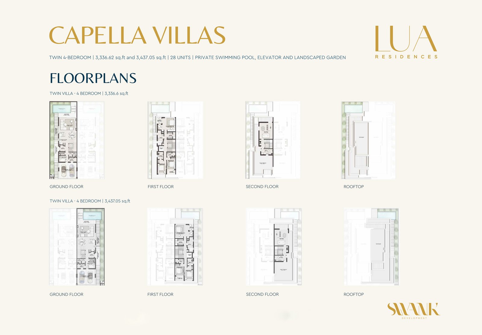 4 Bedrooms + Maid floor plan