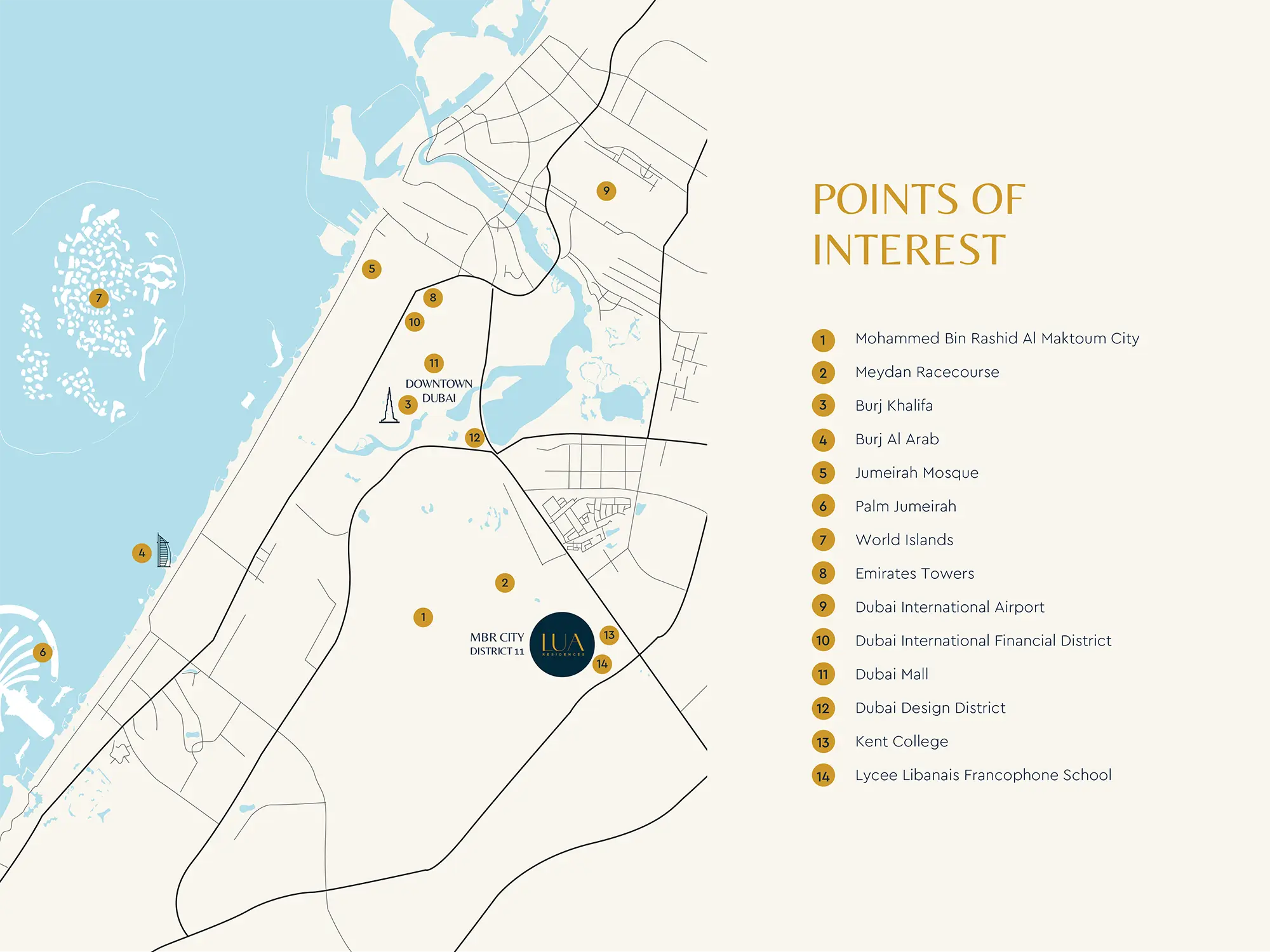 Lua Residences location map