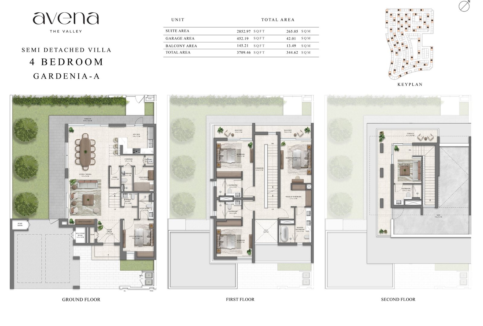 4 Bedrooms floor plan