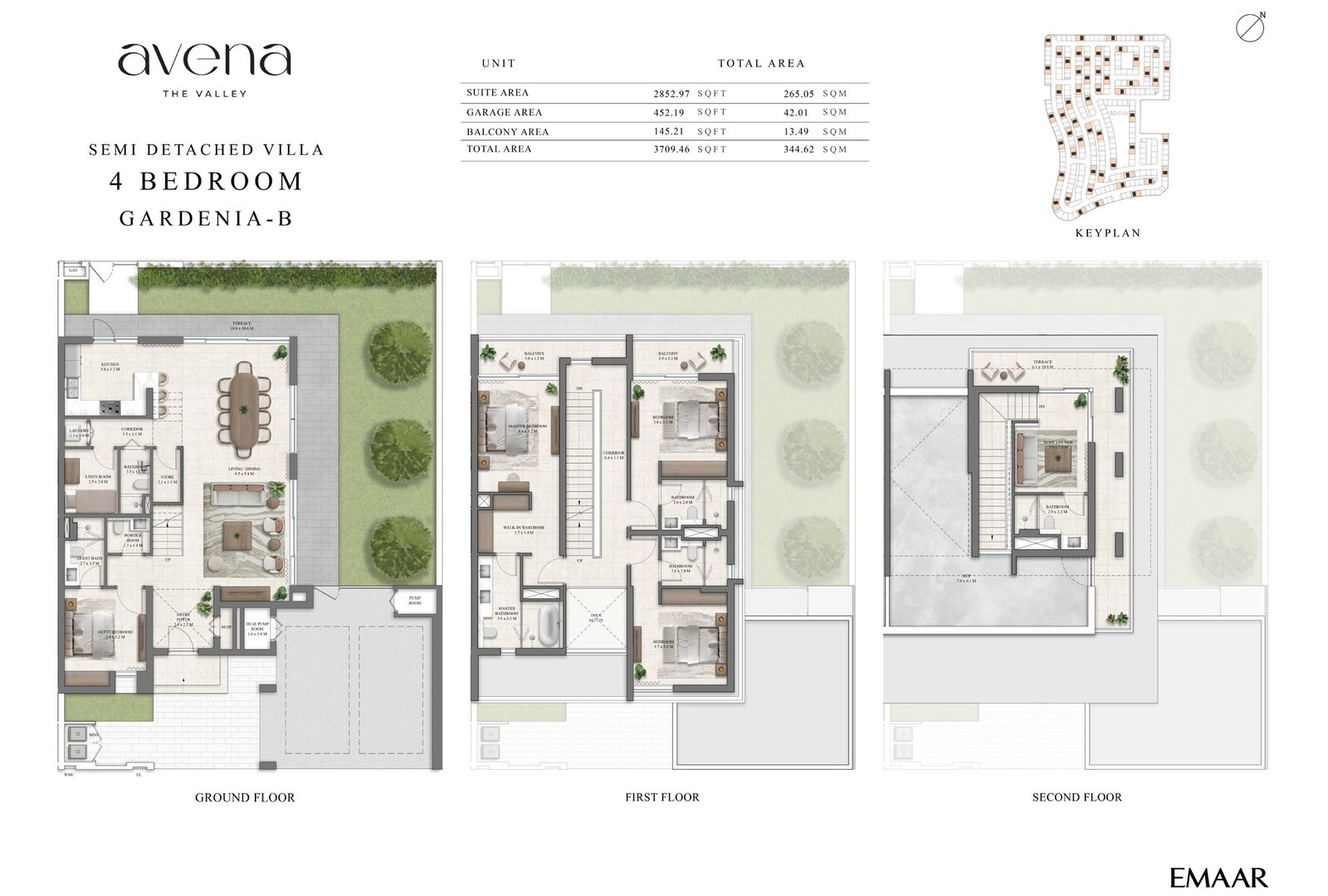 4 Bedrooms floor plan
