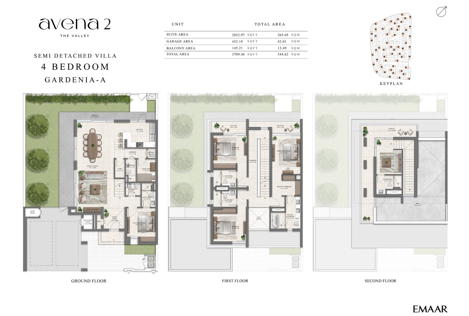 4 Bedrooms floor plan