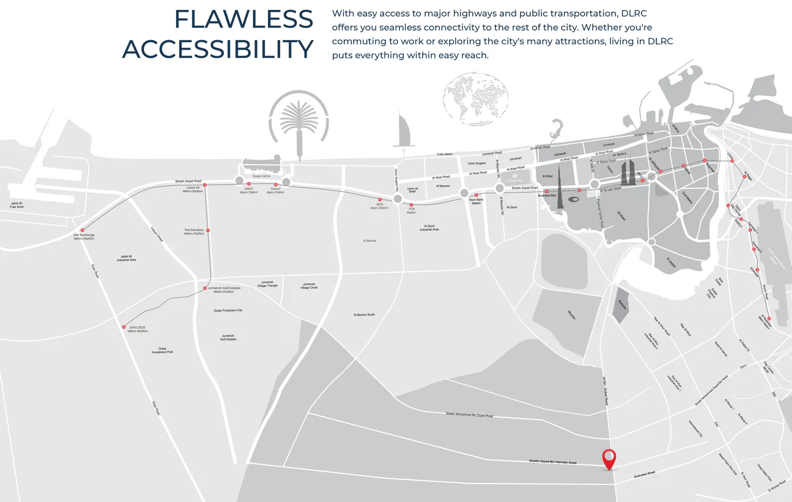 Samana Avenue location map