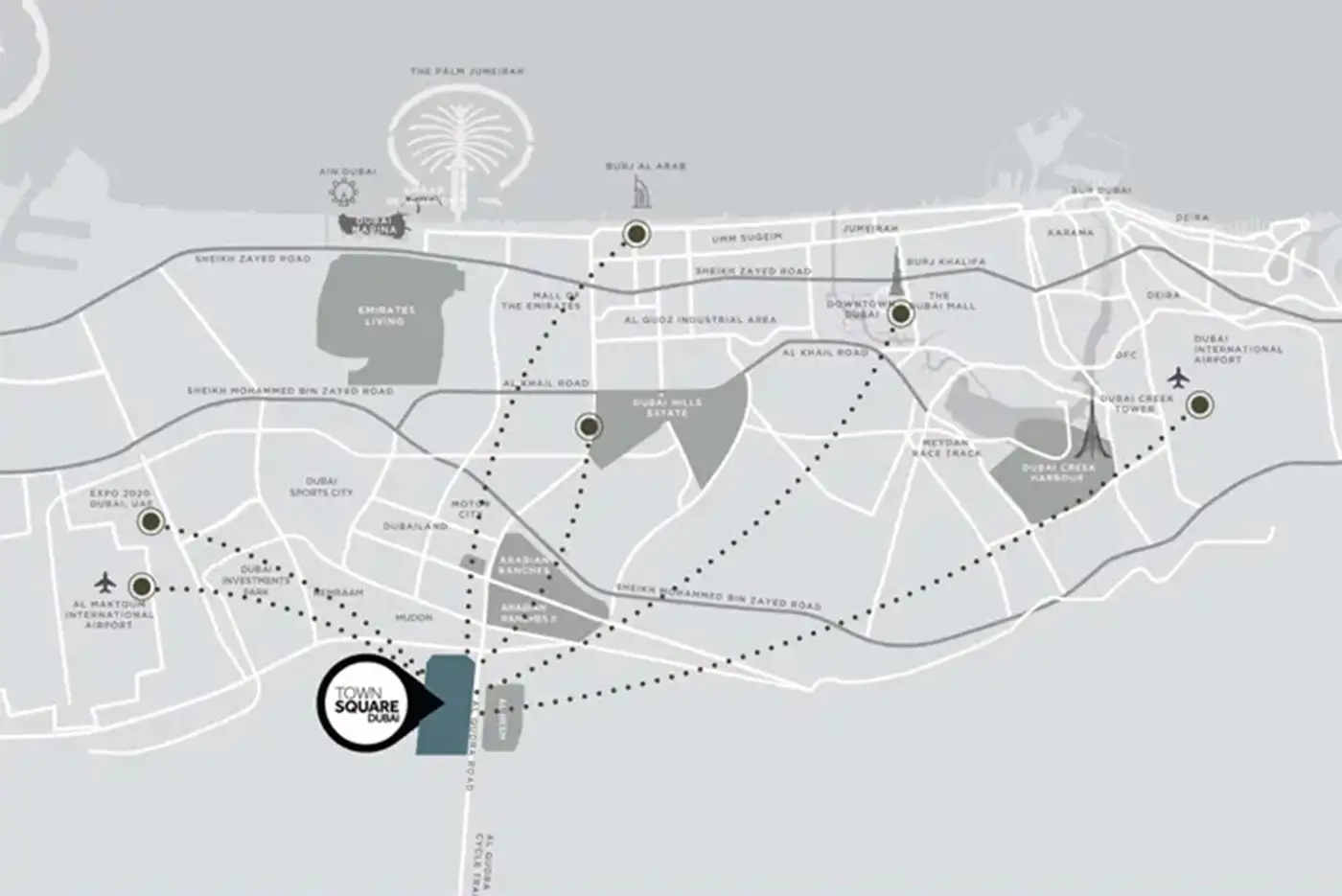 Haya at Town Square location map