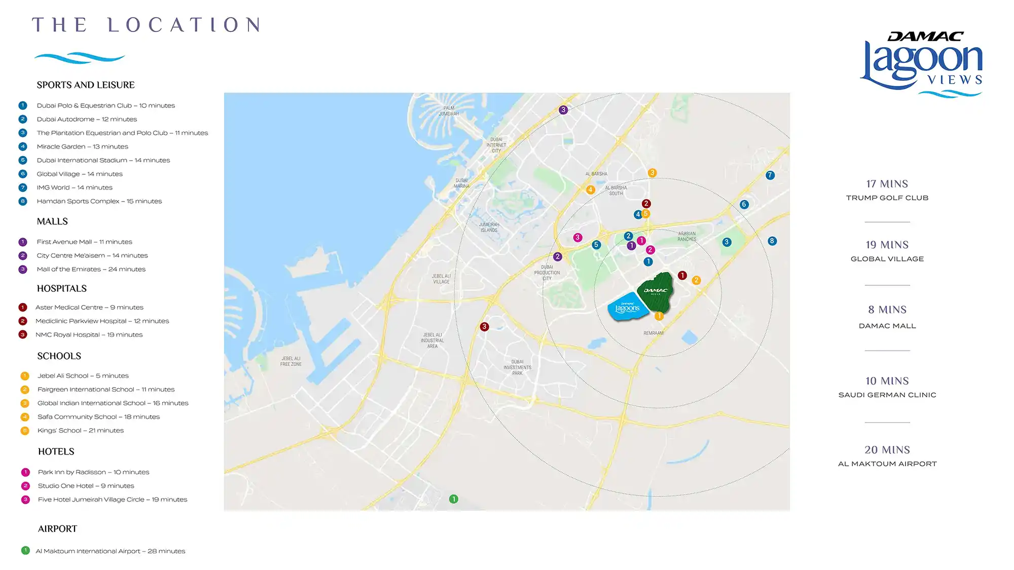 Damac Lagoon Views 3 location map