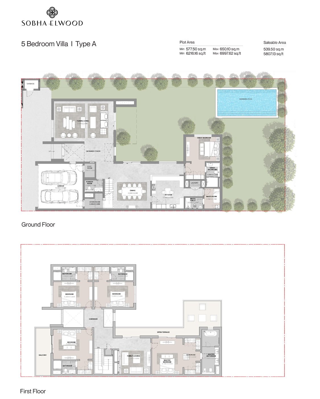 Sobha Elwood at Dubailand floor plan