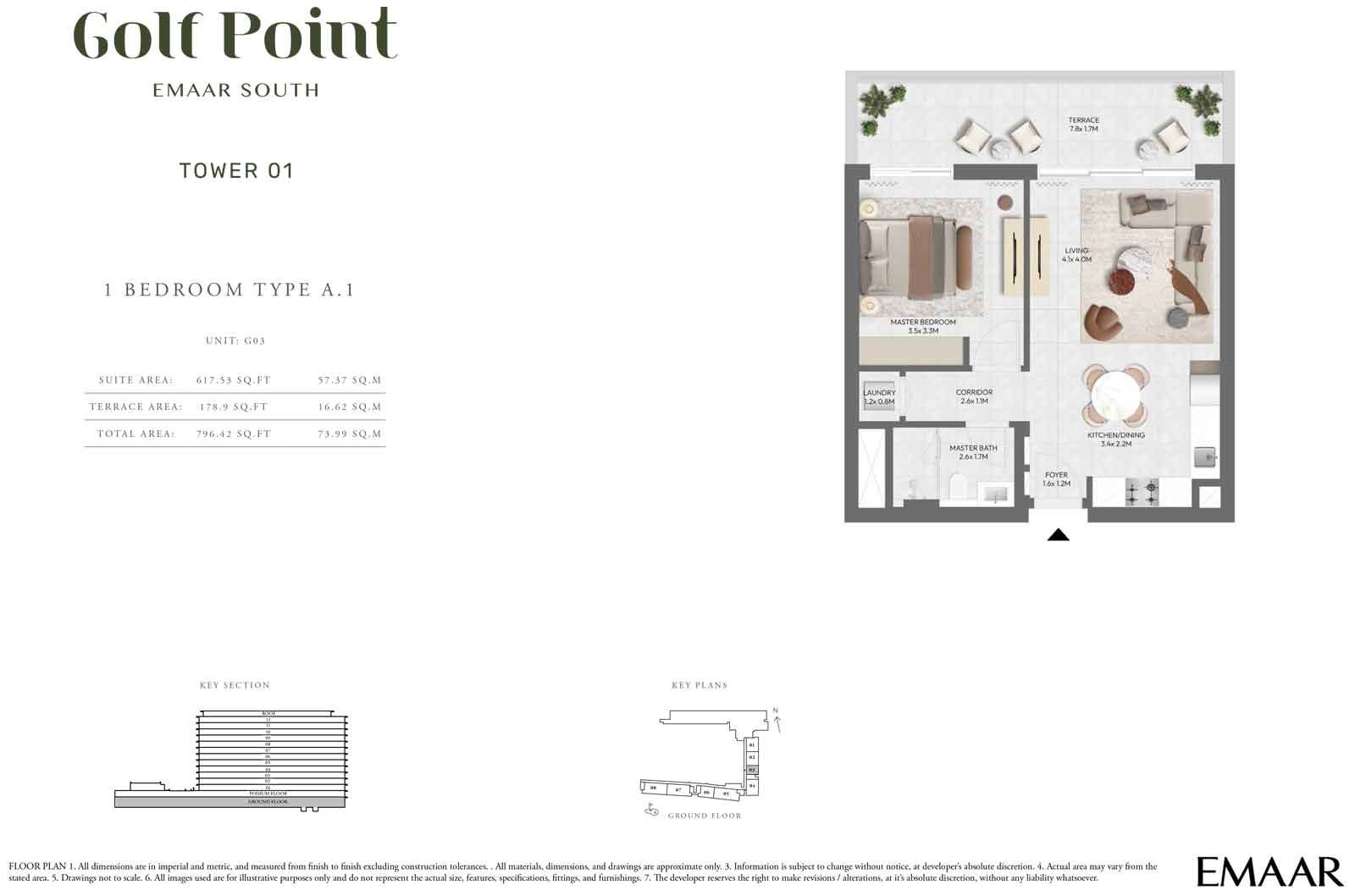 Golf Point at Emaar South Dubai floor plan