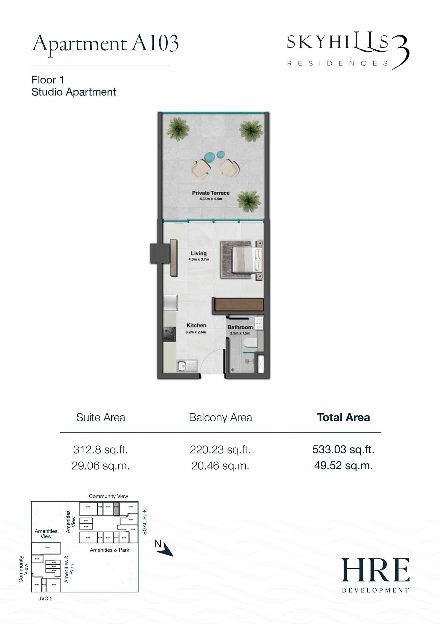 Studio floor plan