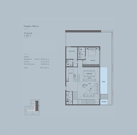 3 Bedrooms floor plan