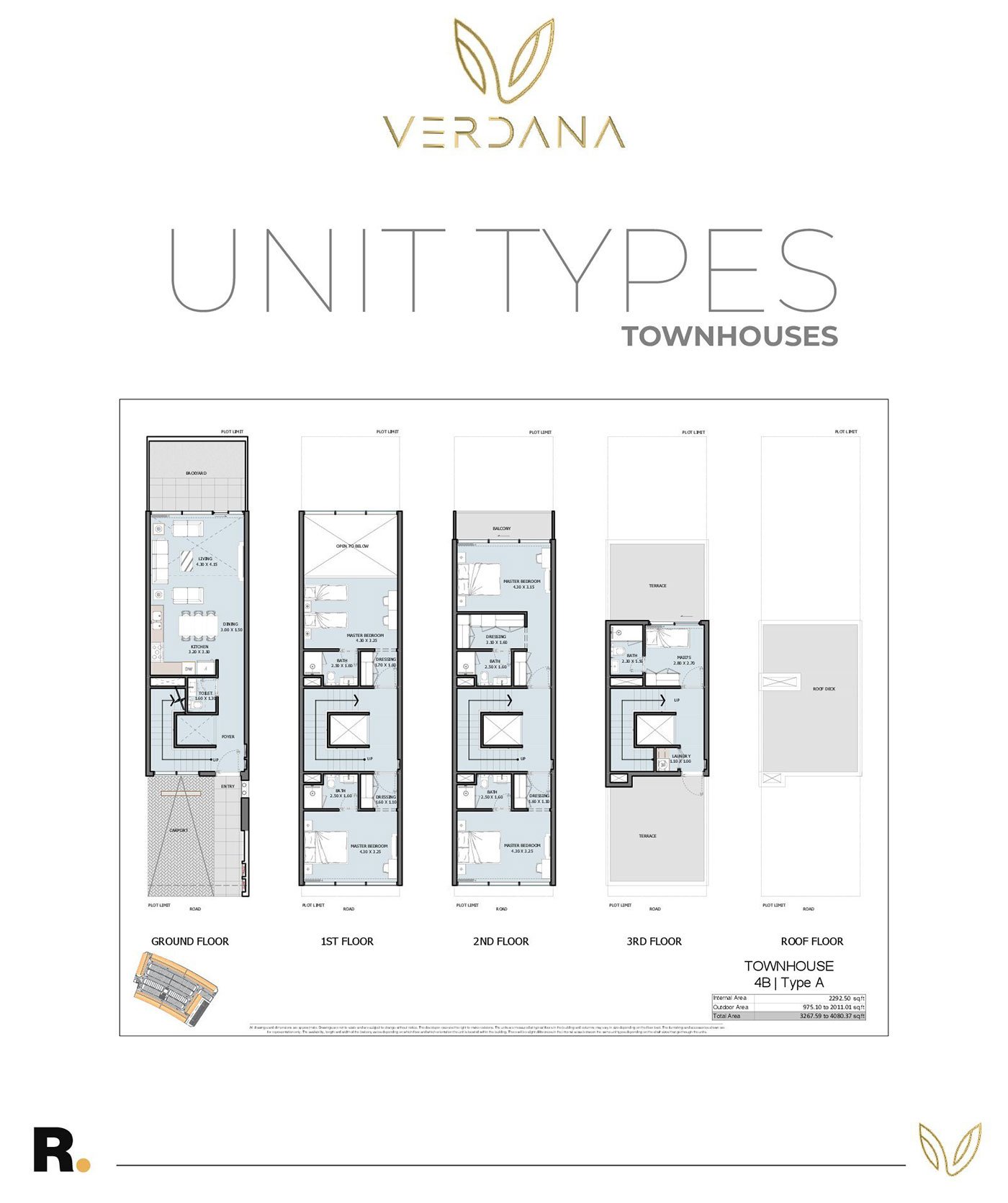 4 Bedrooms + Maid floor plan