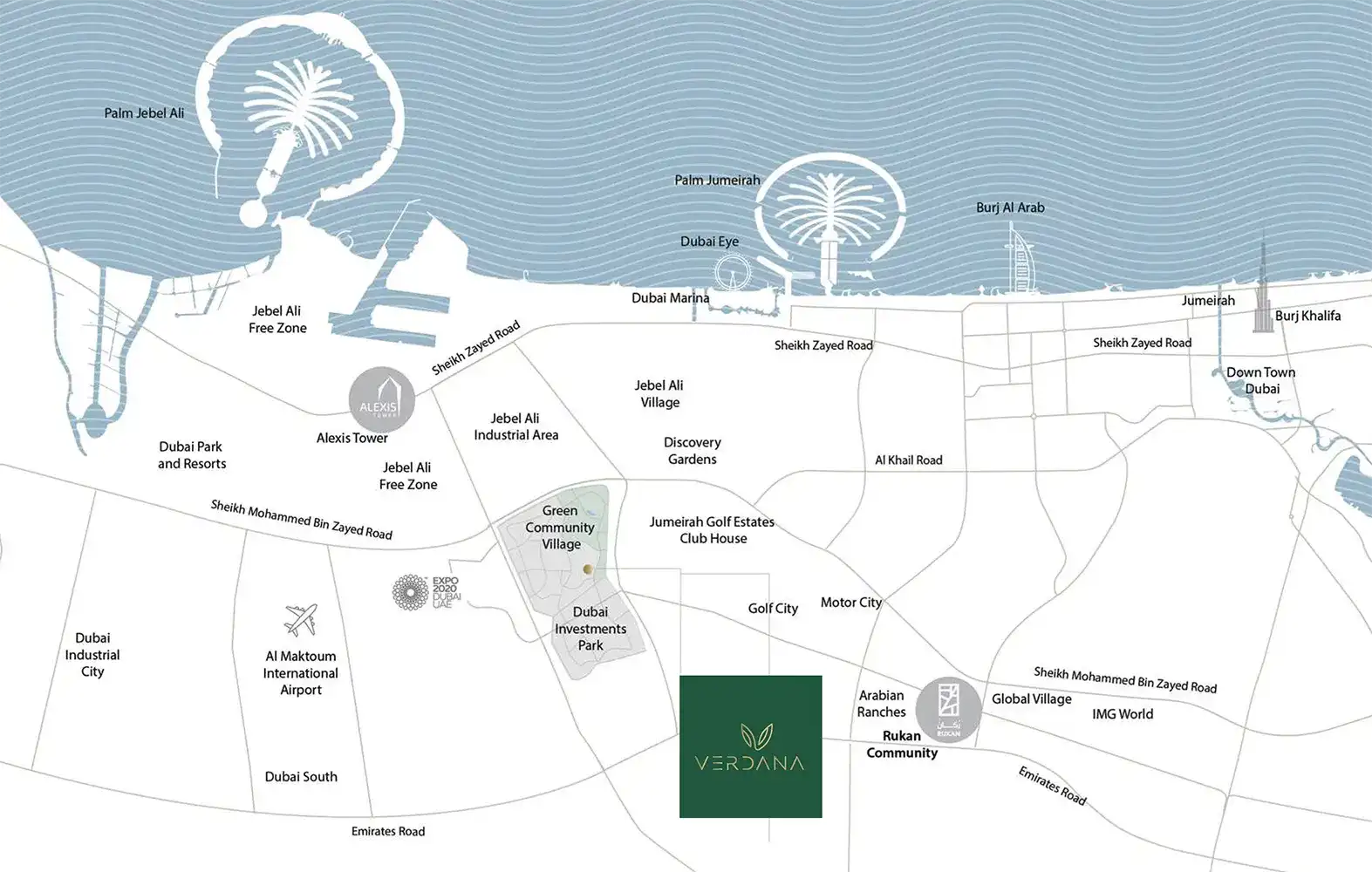 Verdana Phase 6 location map