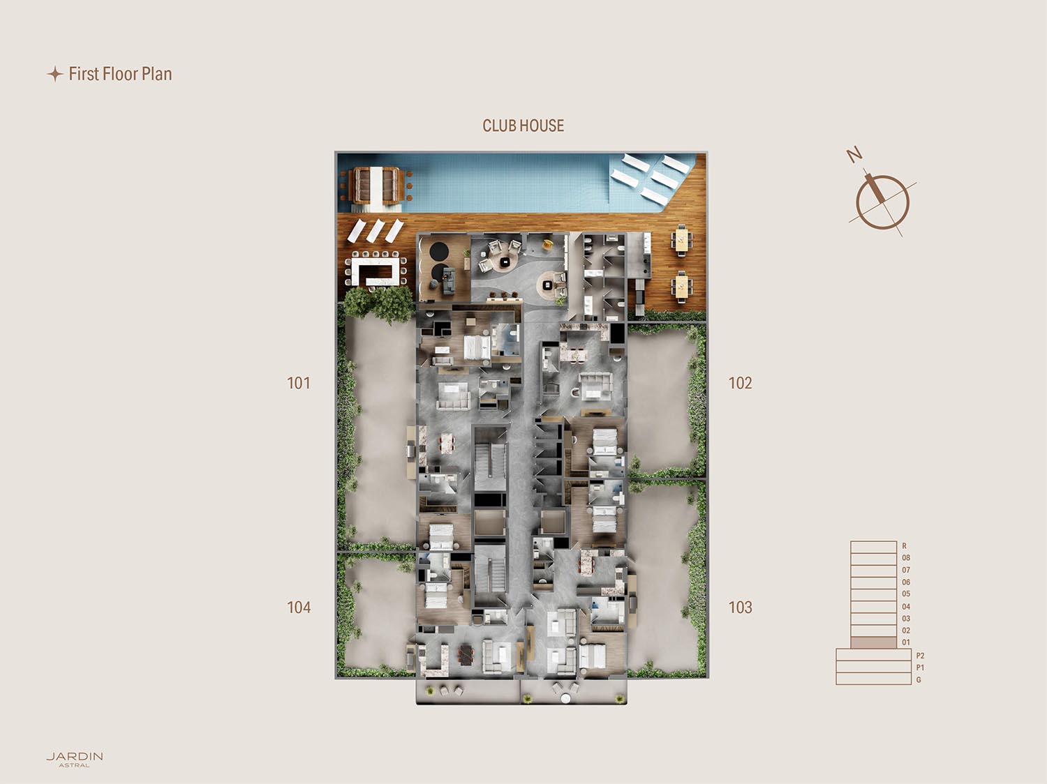 Galaxy Jardin Astral Layout Plan 1st Floor floor plan