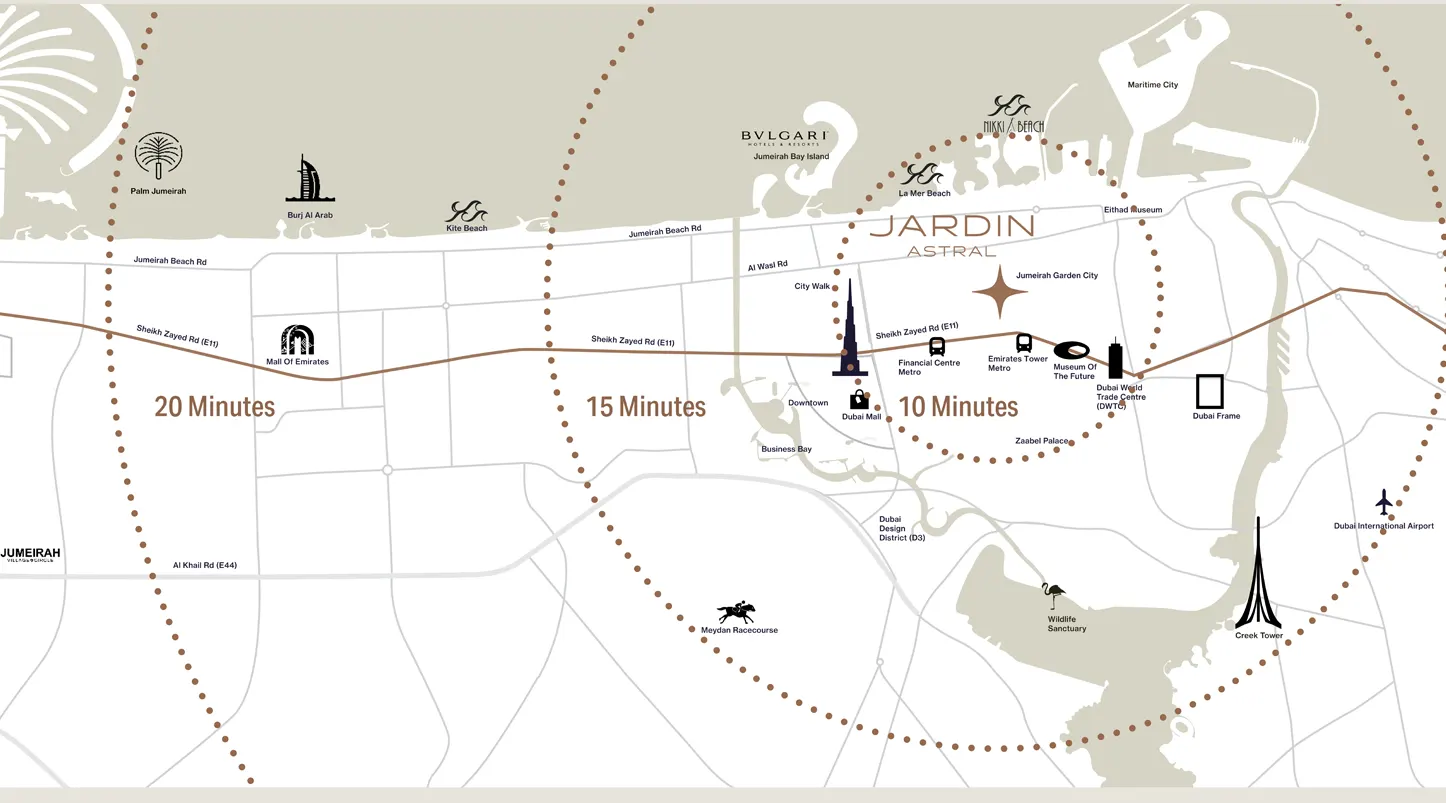 Galaxy Jardin Astral location map