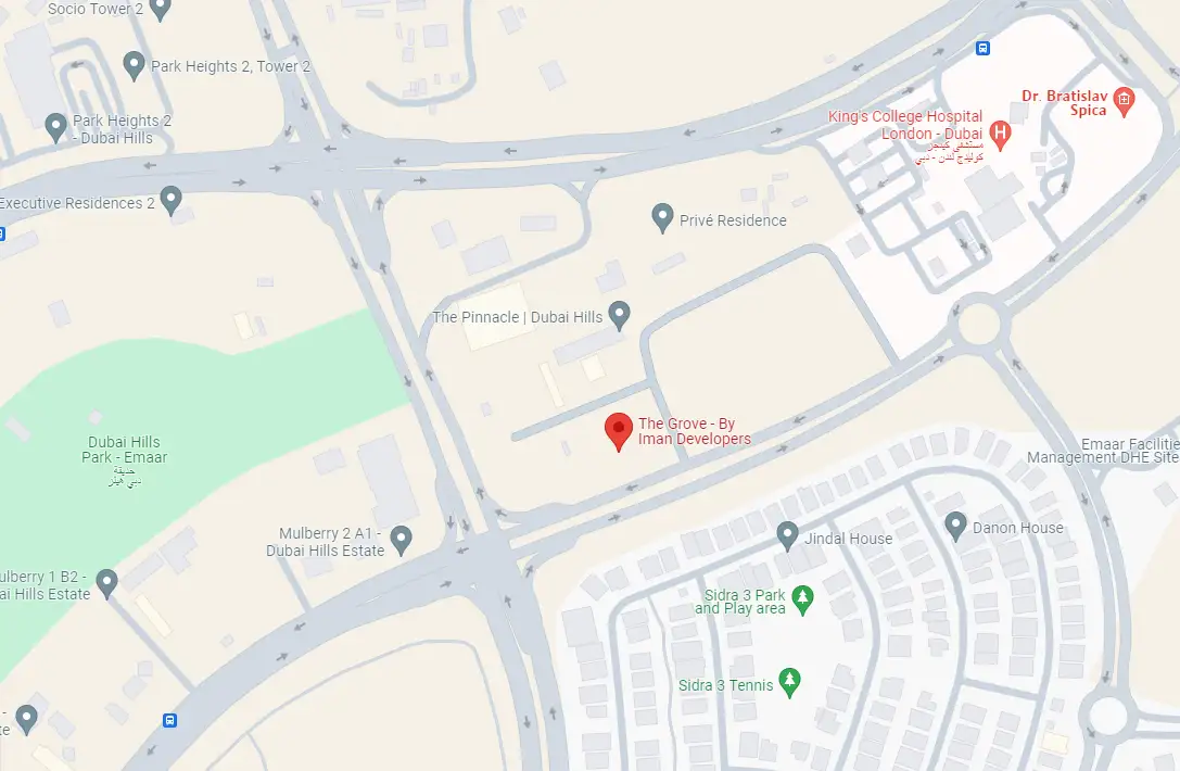 The Grove by Iman location map