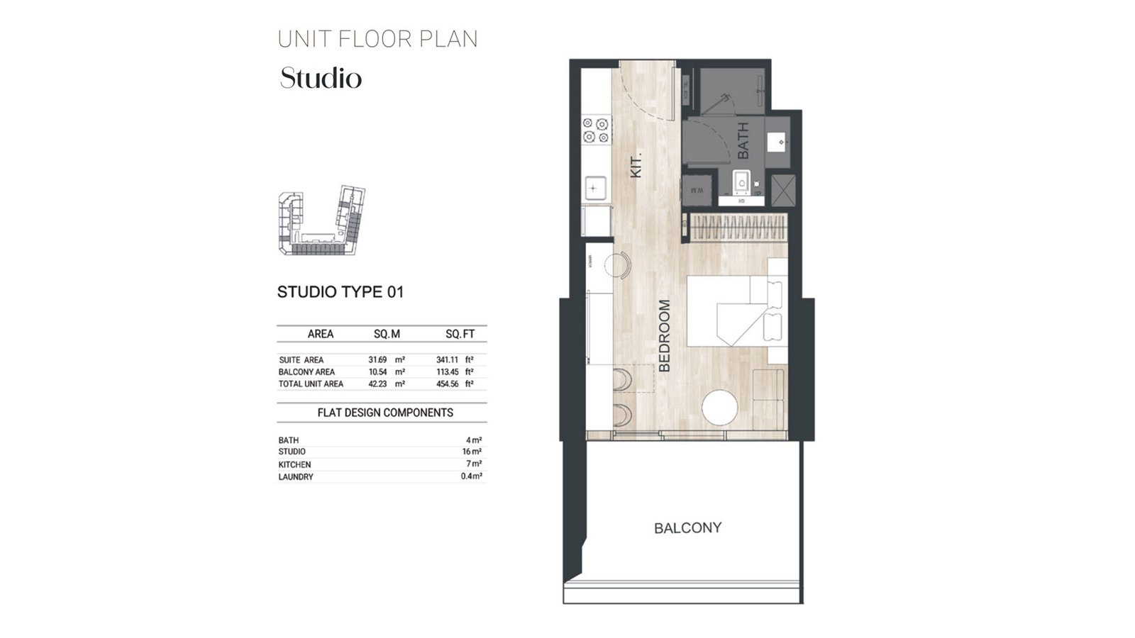 Studio floor plan