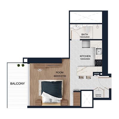 Studio floor plan