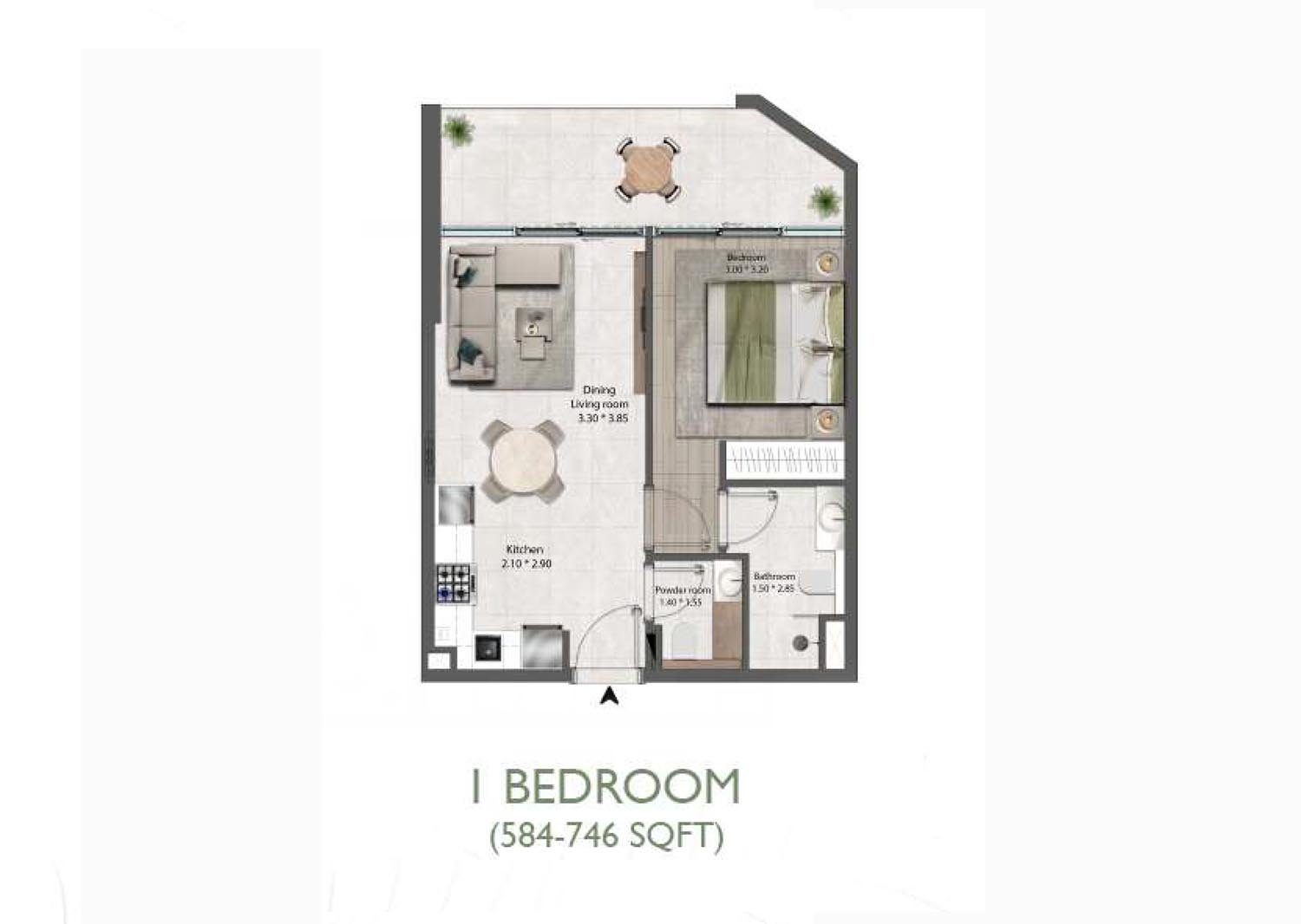 The Harmony by Al Mizan floor plan